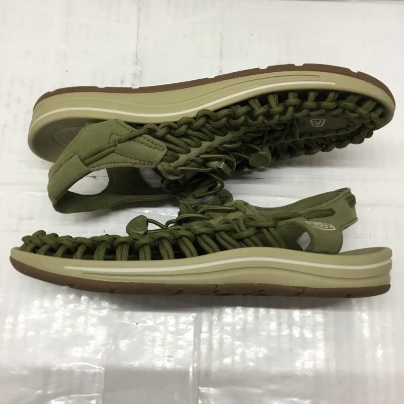 キーン KEEN サンダル サンダル 1025185 UNEEK スポーツサンダル 24cm 24.0cm ロゴ、文字 カーキ / カーキ / レディース USED 古着 中古 10106878