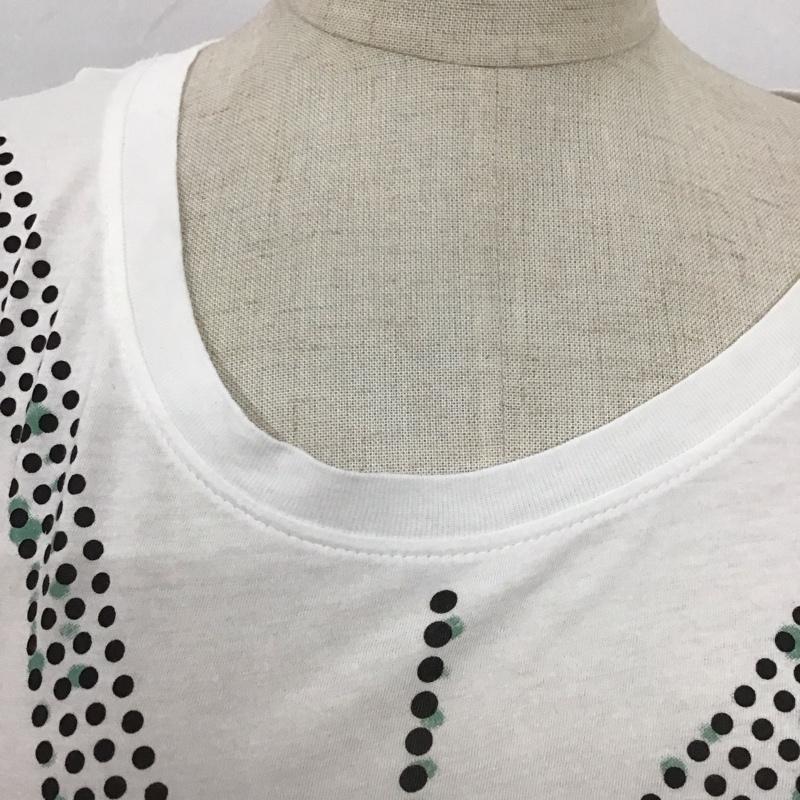 ディーゼル DIESEL Tシャツ 長袖 クルーネック ロンT XS ロゴ、文字 白 / ホワイト / レディース USED 古着 中古 10112344