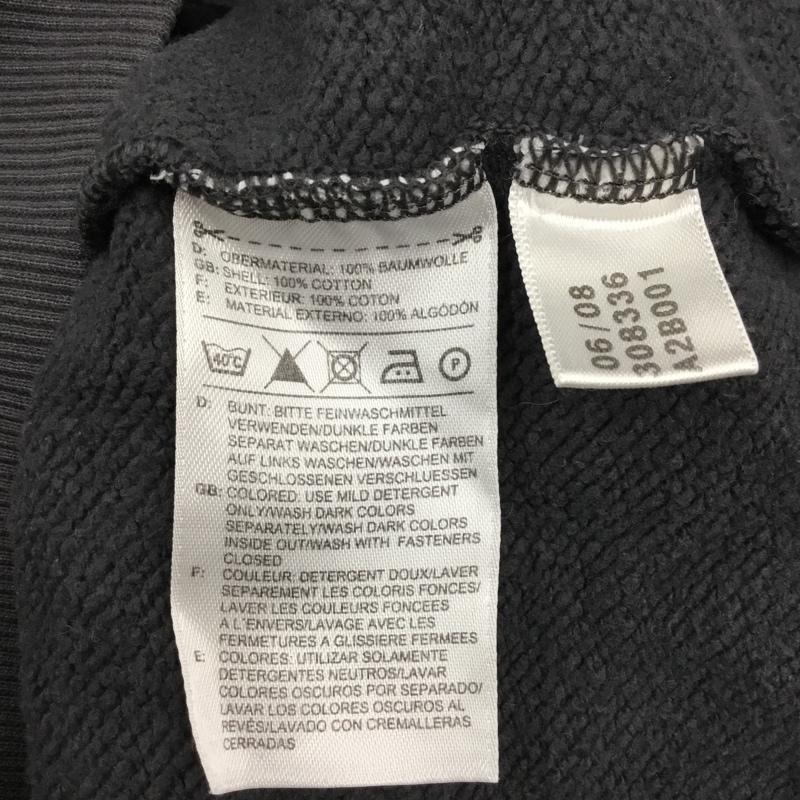 アディダス adidas パーカー 長袖 ジップパーカー XL 総柄 灰 / グレー / X 黒 / ブラック / メンズ USED 古着 中古 10110686