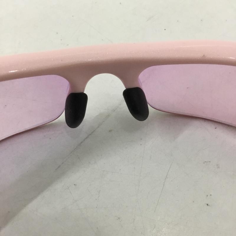 オークリー OAKLEY めがね・サングラス サングラス 03-886J FLAK JACKET スポーツサングラス ミラーレンズ 箱有 ロゴ、文字 桃 / ピンク / X 白 / ホワイト / メンズ USED 古着 中古 10129387