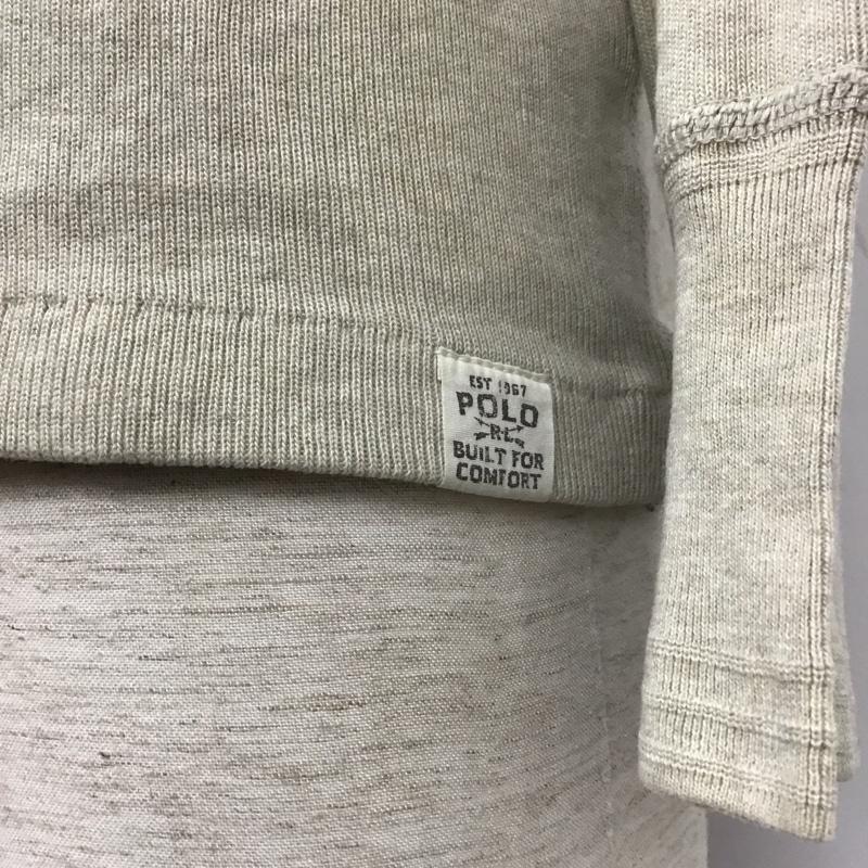 ポロバイラルフローレン Polo by RALPH LAUREN カットソー 長袖 長袖カットソー ヘンリーネックカットソー ロングスリーブカットソー プリントTシャツ M 無地 ベージュ / ベージュ /  メンズ USED 古着 中古 10111481