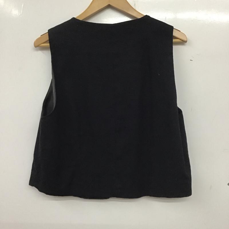 ザラ ZARA ベスト ベスト 7484 068 800 Vネック L 無地 紺 / ネイビー / レディース USED 古着 中古 10139256