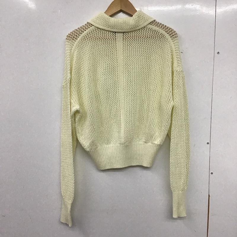 アダムエロペ ADAM ET ROPE カーディガン 長袖 GAK-52050-A メッシュカーディガン 無地 白 / ホワイト / レディース USED 古着 中古 10138013