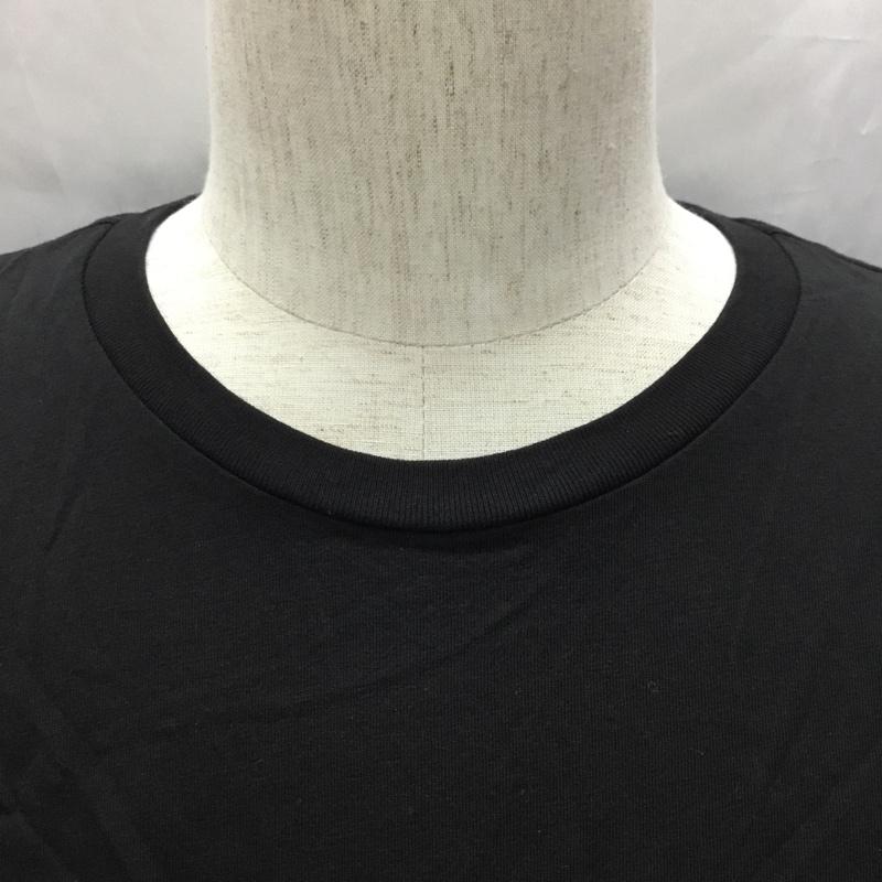 トミーヒルフィガー TOMMY HILFIGER Tシャツ 半袖 半袖カットソー プリントTシャツ クルーネックカットソー L ロゴ、文字 黒 / ブラック /  メンズ USED 古着 中古 10109360