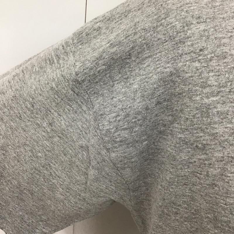 アディダス adidas Tシャツ 半袖 半袖カットソー プリントTシャツ クルーネックカットソー スポーツウェア 80S USA製 万国タグ M ロゴ、文字 灰 / グレー / メンズ USED 古着 中古 10110338