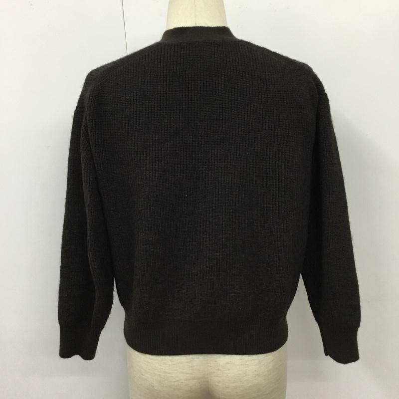 アダムエロペ ADAM ET ROPE カーディガン 長袖 長袖カーディガン 長袖ニットカーディガン 前開きボタン M 無地 茶 / ブラウン / メンズ USED 古着 中古 10110022