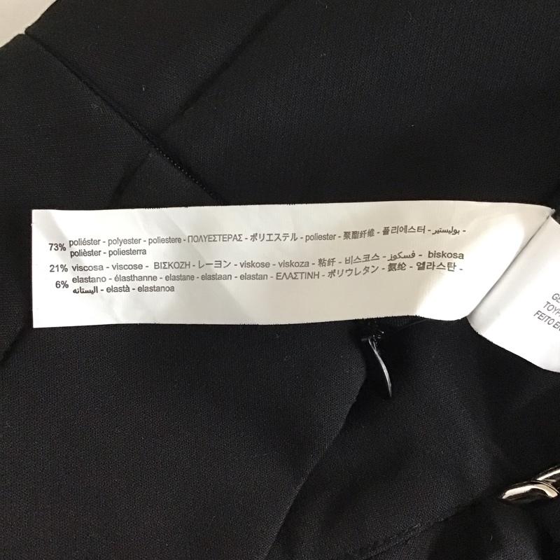 ザラ ZARA パンツ スラックス 1608 231 800 ハイウエスト テーパードパンツ タグ付き S 無地 黒 / ブラック / レディース USED 古着 中古 10118501