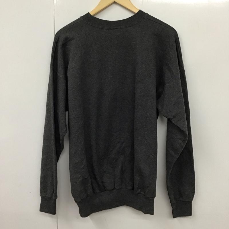 古着 USED トレーナー 長袖 L 無地 チャコールグレー / チャコールグレー / メンズ USED 古着 中古 10130159