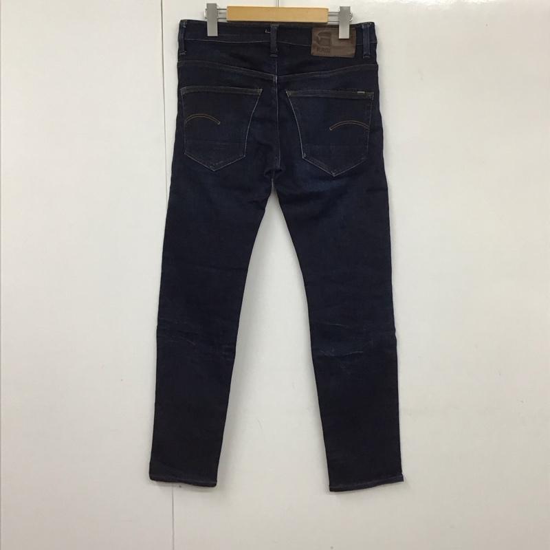 ジースターロゥ G-STAR RAW パンツ デニム、ジーンズ デニムパンツ スリムパンツ カジュアルパンツ ストレッチパンツ 28インチ 無地 インディゴ / インディゴ / メンズ USED 古着 中古 10130822