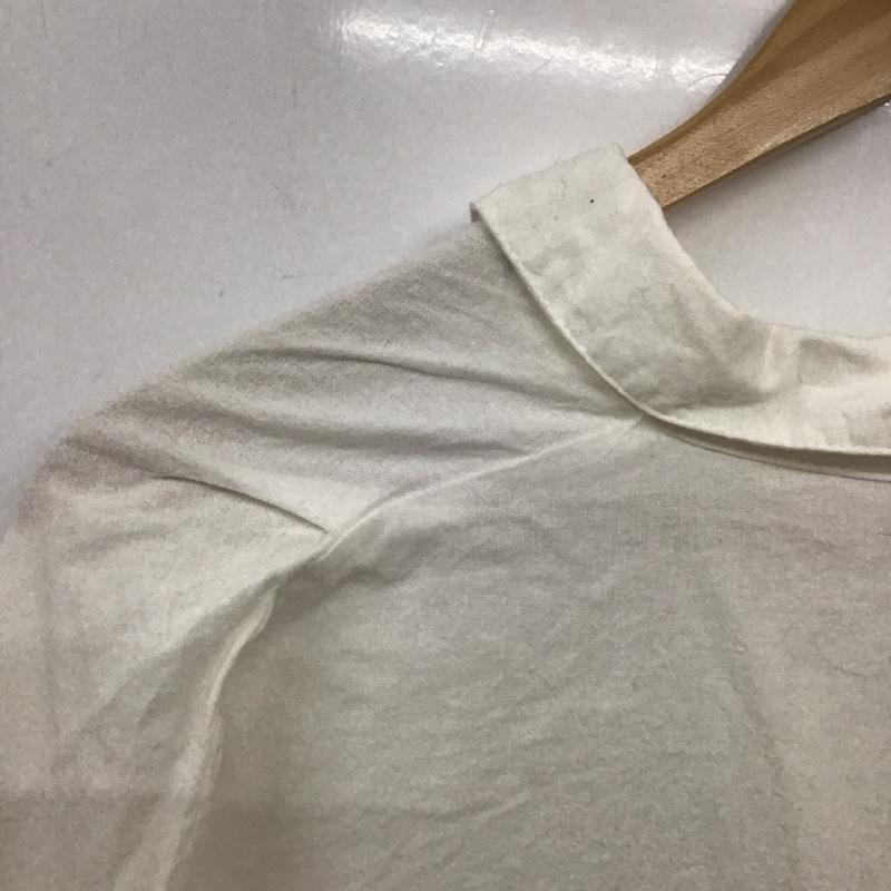 サマンサモスモス Samansa Mos2 シャツ、ブラウス 長袖 長袖シャツ カラーシャツ Vネック M 無地 白 / ホワイト / レディース USED 古着 中古 10135418
