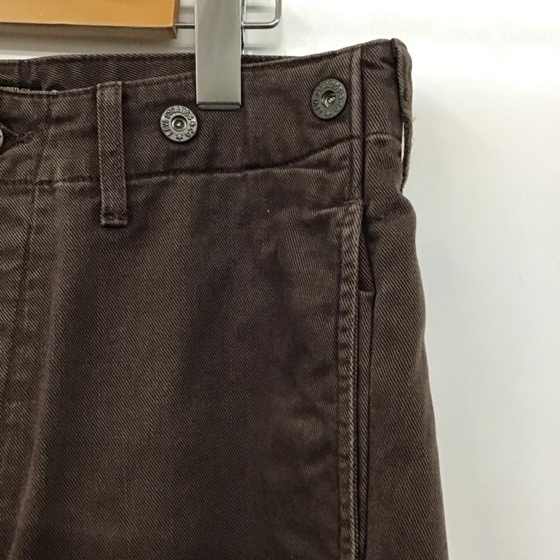 リーバイストラウスアンドコー Levi Strauss & co. パンツ デニム、ジーンズ デニムパンツ ワイドパンツ カジュアルパンツ 32インチ 無地 茶 / ブラウン / メンズ USED 古着 中古 10130479