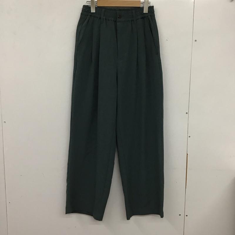 センスオブプレイスバイアーバンリサーチ SENSE OF PLACE by URBAN RESEARCH パンツ スラックス AA14-14A017 ブルタックワイドスラックス M 無地 緑 / グリーン / メンズ USED 古着 中古 10134460