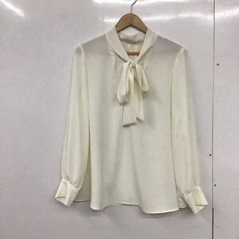 ユナイテッドアローズグリーンレーベルリラクシング UNITED ARROWS green label relaxing カットソー 長袖 長袖カットソー 長袖シャツ サテン 無地 白 / ホワイト / レディース USED 古着 中古 10133001