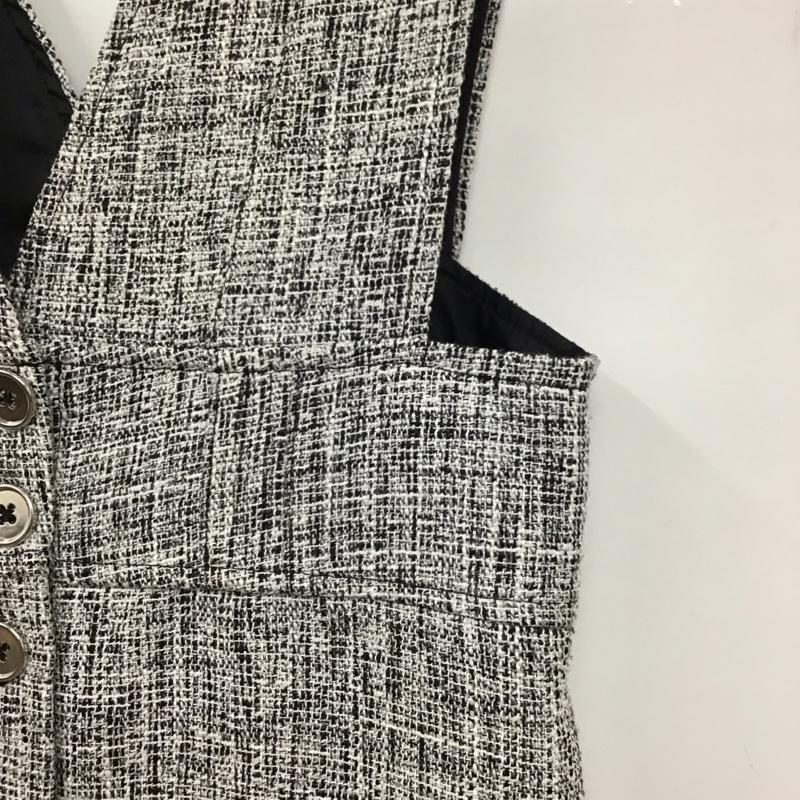 ザラ ZARA ワンピース・ドレス・オールインワン ワンピース・ドレス・オールインワン ノースリーブワンピース ロングスカート タイトスカート S 総柄 白 / ホワイト / X 黒 / ブラック / レディース USED 古着 中古 10134326