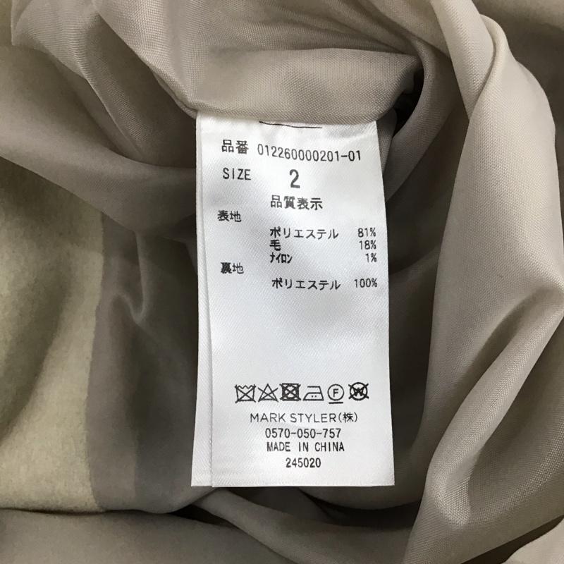 ムルーア MURUA コート コート一般 012260000201 オーバースリーブノーカラーコート 2 無地 アイボリー / アイボリー / レディース USED 古着 中古 10120272