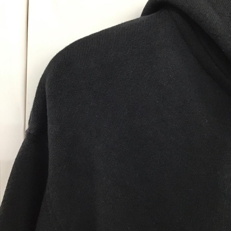 エロスティカ EROSTiKA パーカー 長袖 長袖パーカー ジップアップパーカー スウェット XL ロゴ、文字 黒 / ブラック / メンズ USED 古着 中古 10130095