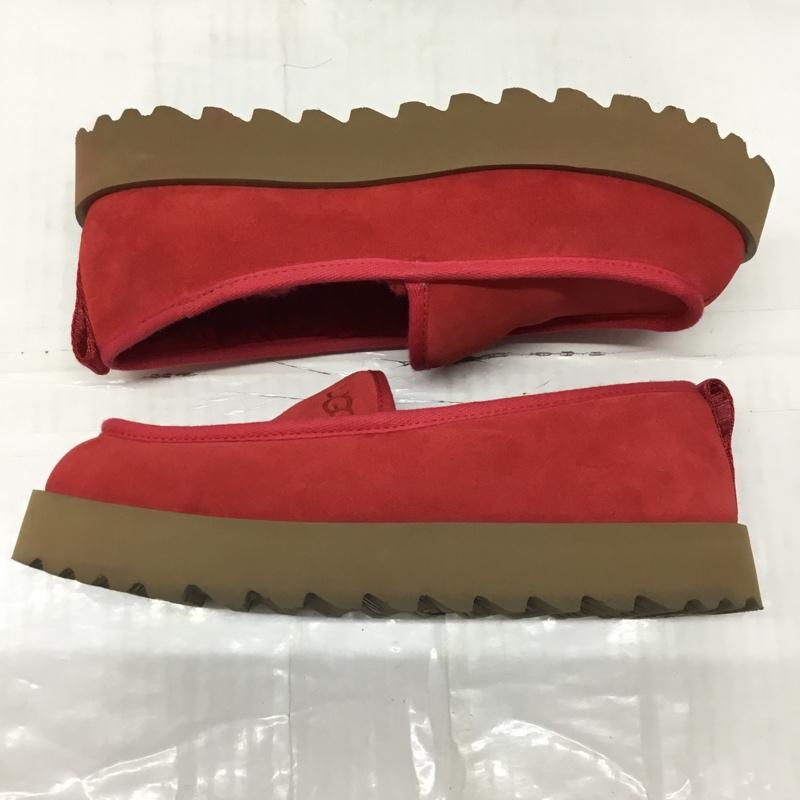 アグ UGG カジュアルシューズ カジュアルシューズ 1121570 スーパー モック スリッパ スリッポン Super Moc Slipper 26cm 26.0cm ロゴ、文字 赤 / レッド / レディース USED 古着 中古 10119084