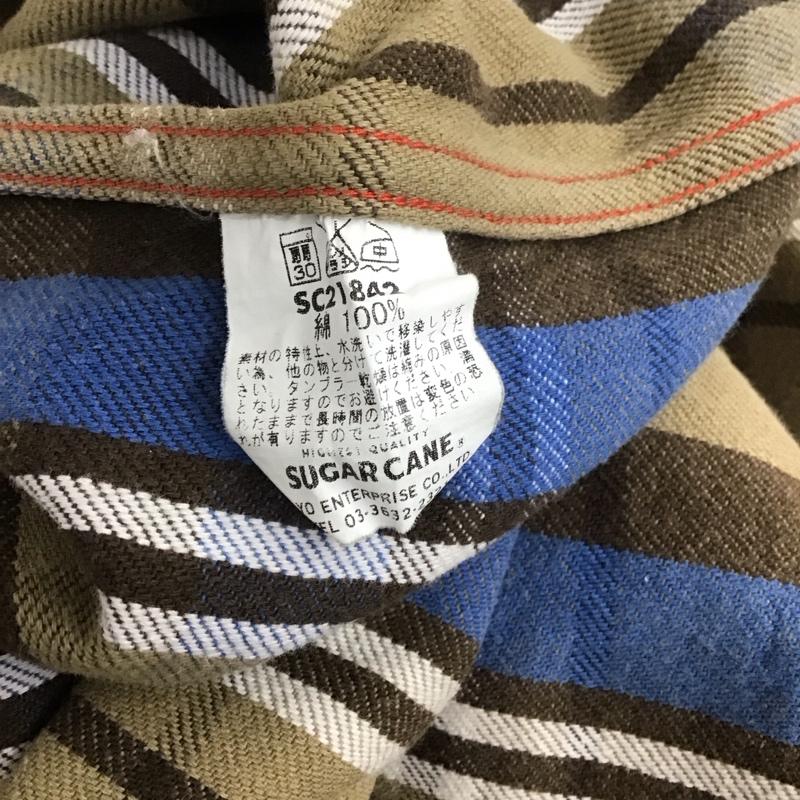 シュガーケーン SUGAR CANE シャツ、ブラウス 長袖 長袖シャツ カラーシャツ ポケットシャツ 長袖カットソー チェックシャツ L チェック マルチカラー / マルチカラー /  メンズ USED 古着 中古 10108497