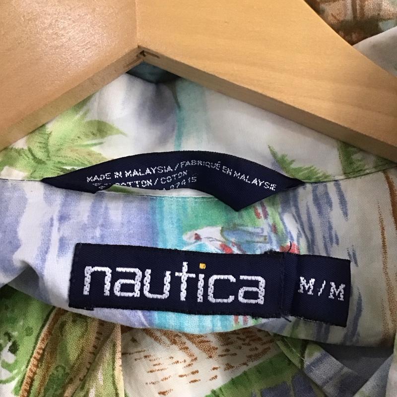 ノーティカ NAUTICA シャツ、ブラウス 半袖 半袖シャツ プリントシャツ ポケットシャツ アロハシャツ M プリント マルチカラー / マルチカラー / メンズ USED 古着 中古 10139304