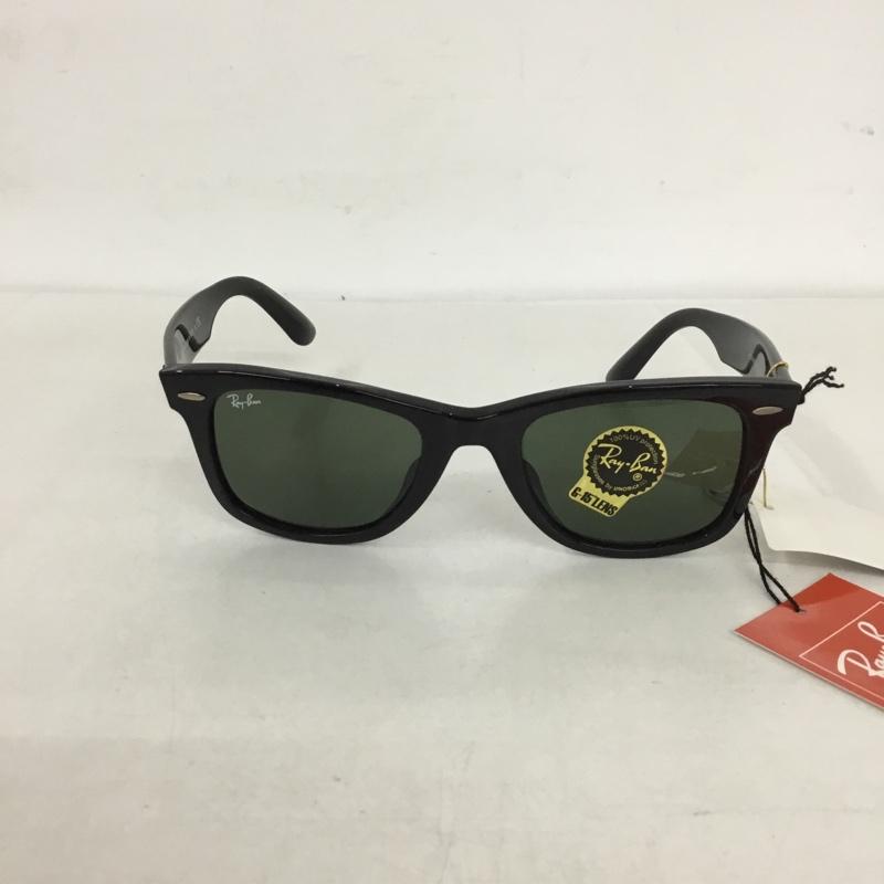 レイバン Ray-Ban めがね・サングラス サングラス RB2140-F WAYFARER カラーレンズ ケース付き ロゴ、文字 黒 / ブラック / メンズ USED 古着 中古 10129412