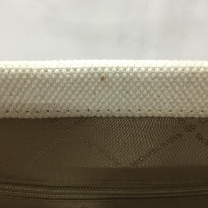 マイケルコース MICHAEL KORS トートバッグ トートバッグ 35S3G7ZT2C ショルダー 2WAY ロゴ、文字 茶 / ブラウン / X アイボリー / アイボリー / レディース USED 古着 中古 10110149