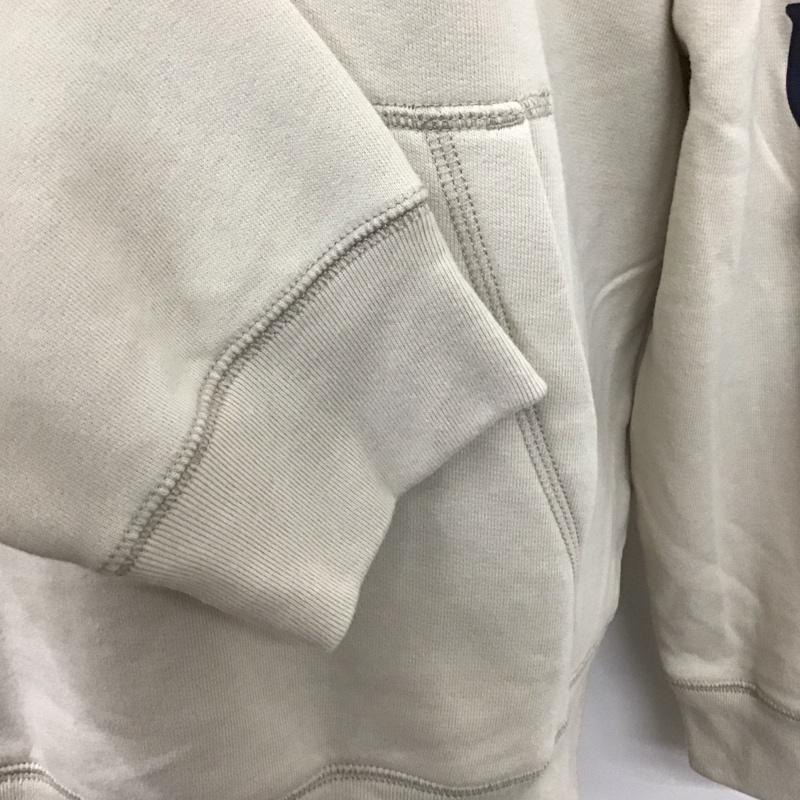 アバクロンビーアンドフィッチ ABERCROMBIE&FITCH パーカー 長袖 長袖パーカー フード付きパーカー プリントスウェット トレーナー XL ロゴ、文字 ベージュ / ベージュ /  メンズ USED 古着 中古 10116648