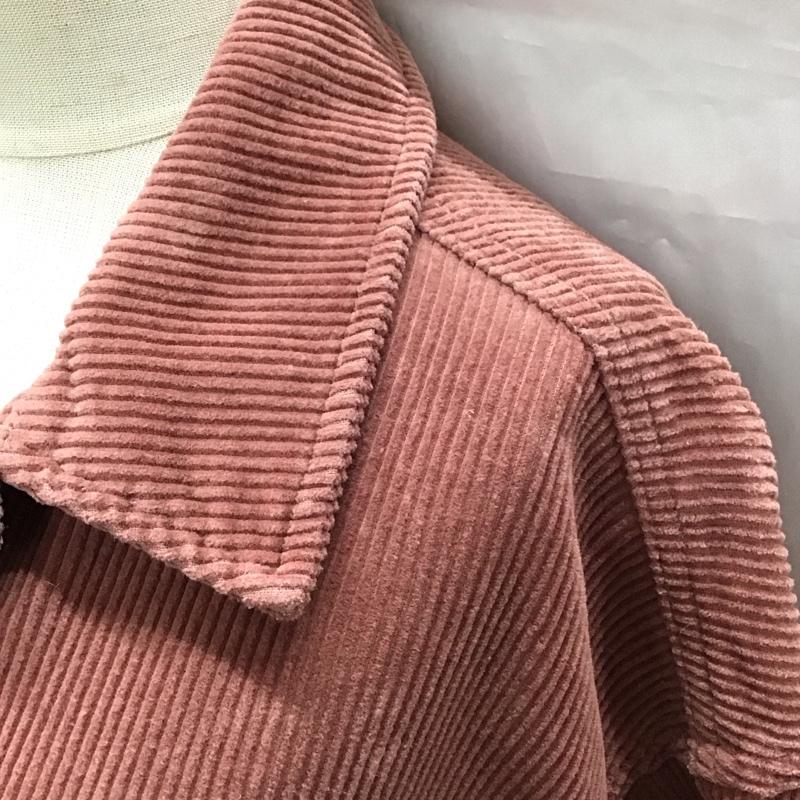 ザラ ZARA ジャケット、上着 ジャケット、ブレザー コーデュロイジャケット ポケットジャケット カジュアルジャケット L 無地 えんじ / ワインレッド / レディース USED 古着 中古 10118552