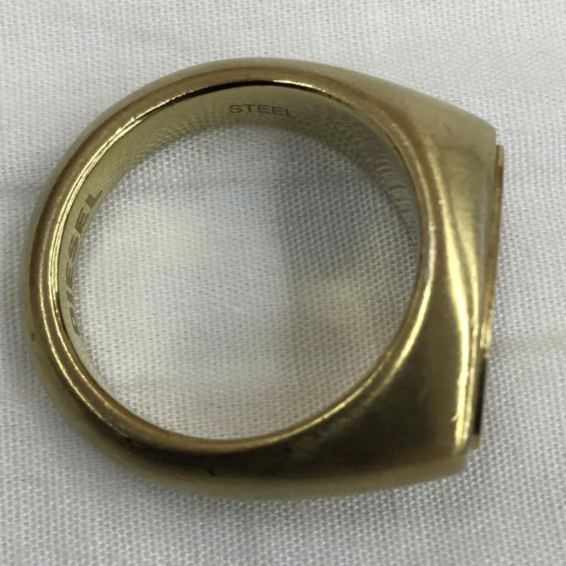 ディーゼル DIESEL アクセサリー 指輪 FREE ロゴ、文字 金 / ゴールド / メンズ USED 古着 中古 10136407