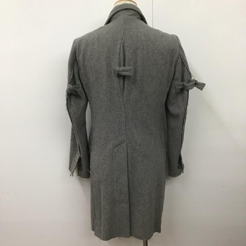 ソロイスト the soloist ジャケット、上着 ジャケット、ブレザー sj.0010baw15 15AW ウールツイルカットオフチェスターコート ロングコート アウター 44 無地 灰 / グレー / メンズ USED 古着 中古 10111703