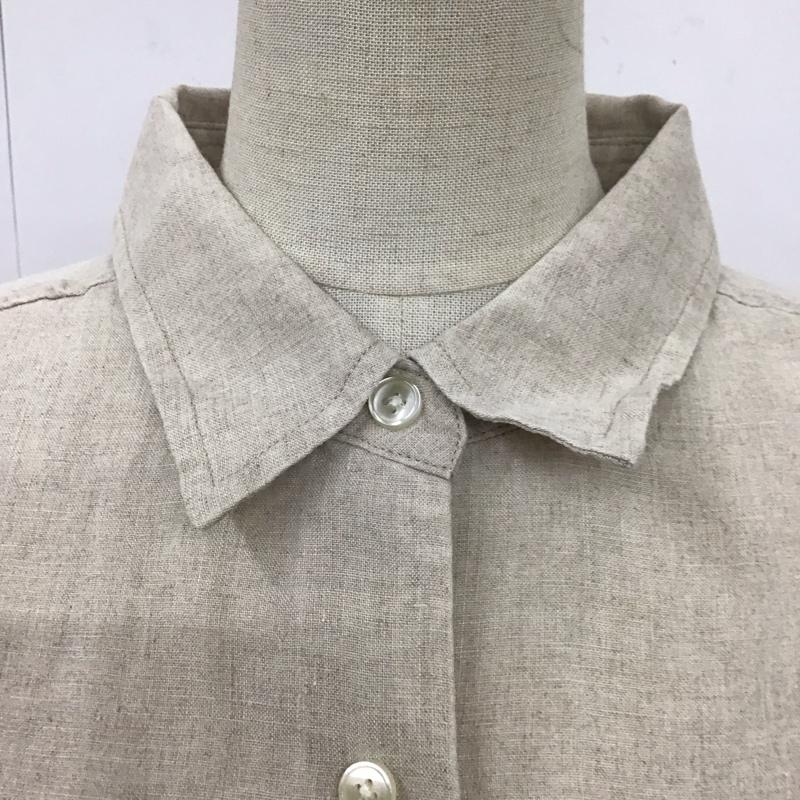 フリークスストア FREAK S STORE シャツ、ブラウス 長袖 201-3007 リネンシャツ FREE 無地 ベージュ / ベージュ / レディース USED 古着 中古 10116318