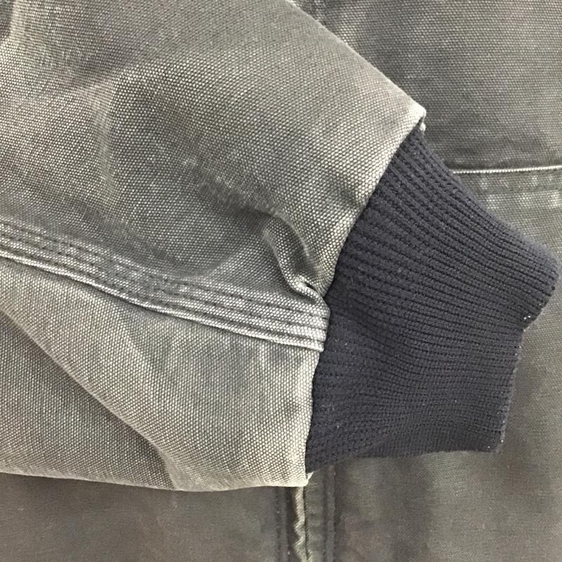 カーハート Carhartt ジャケット、上着 ジャンパー、ブルゾン ジップアップジャケット ジャンパー アウター パーカー XXL ロゴ、文字 黒 / ブラック / メンズ USED 古着 中古 10105608