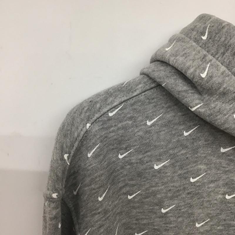 ナイキ NIKE パーカー 長袖 cj5406-063 プルオーバーパーカー スウェット M ロゴ、文字 灰 / グレー / メンズ USED 古着 中古 10133490