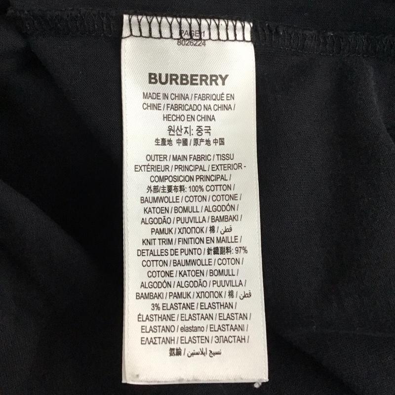 バーバリー BURBERRY Tシャツ 半袖 TESLOW SLEEVE LOGO TEE ロゴテープ クルーネック M ロゴ、文字 黒 / ブラック / メンズ USED 古着 中古 10119673