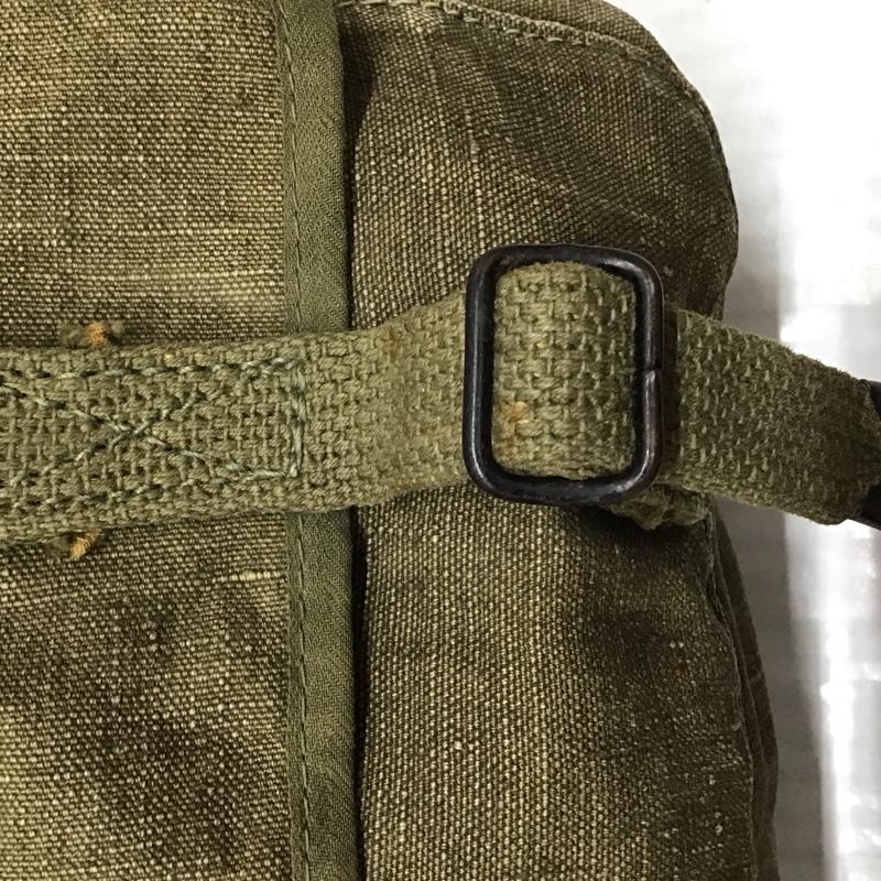 古着 USED ショルダーバッグ ショルダーバッグ ミリタリー フランス軍 リネンショルダー 無地 カーキ / カーキ / メンズ USED 古着 中古 10117912
