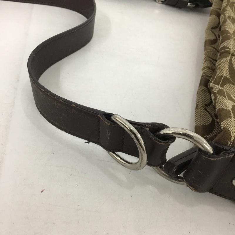 コーチ COACH ショルダーバッグ ショルダーバッグ F17088 シグネチャー 総柄 ベージュ / ベージュ / X 茶 / ブラウン / レディース USED 古着 中古 10137940
