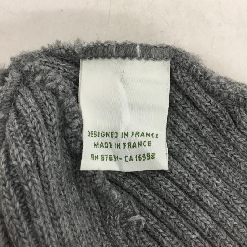 ラコステ LACOSTE 帽子 ニット帽 ビーニー ワンポイント 灰 / グレー / メンズ USED 古着 中古 10143988