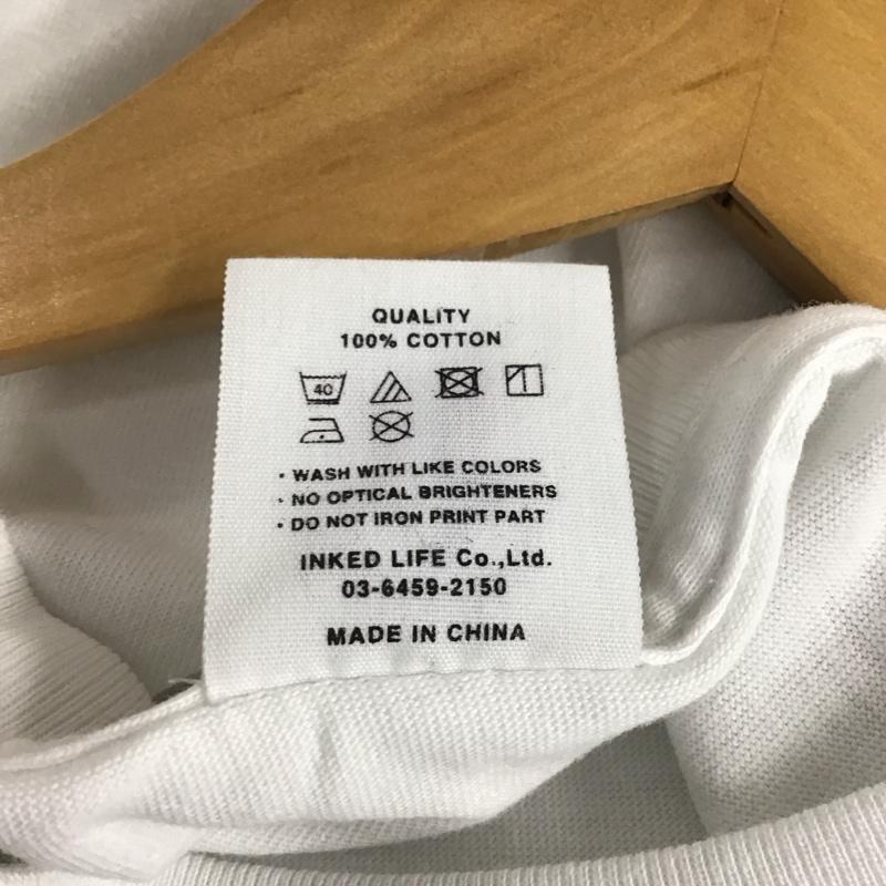 ソフトマシーン Softmachine Tシャツ 半袖 半袖カットソー プリントTシャツ クルーネックカットソー XXL ロゴ、文字 白 / ホワイト / メンズ USED 古着 中古 10137639