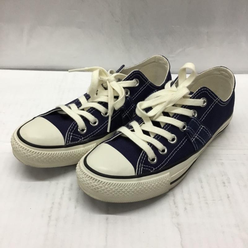 コンバース CONVERSE スニーカー スニーカー 1SD251 ローカット 24cm 24.0cm ロゴ、文字 紺 / ネイビー / X アイボリー / アイボリー / レディース USED 古着 中古 10108848