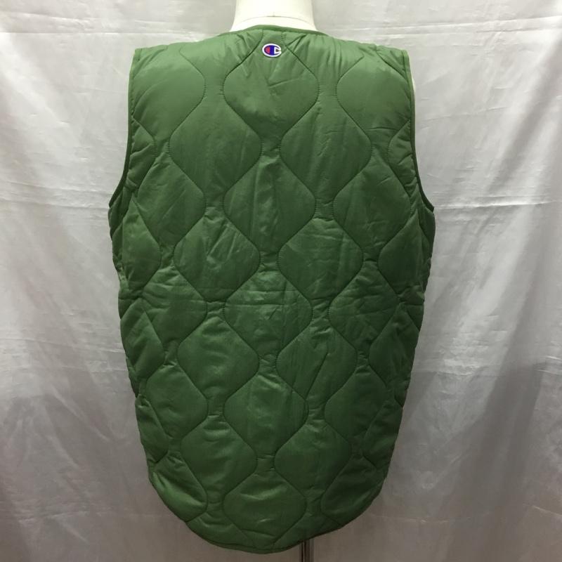 チャンピオン Champion ベスト ベスト C3-U603 WAVE QUILTING VEST キルティングベスト タグ付き XL 無地 カーキ / カーキ / メンズ USED 古着 中古 10121234