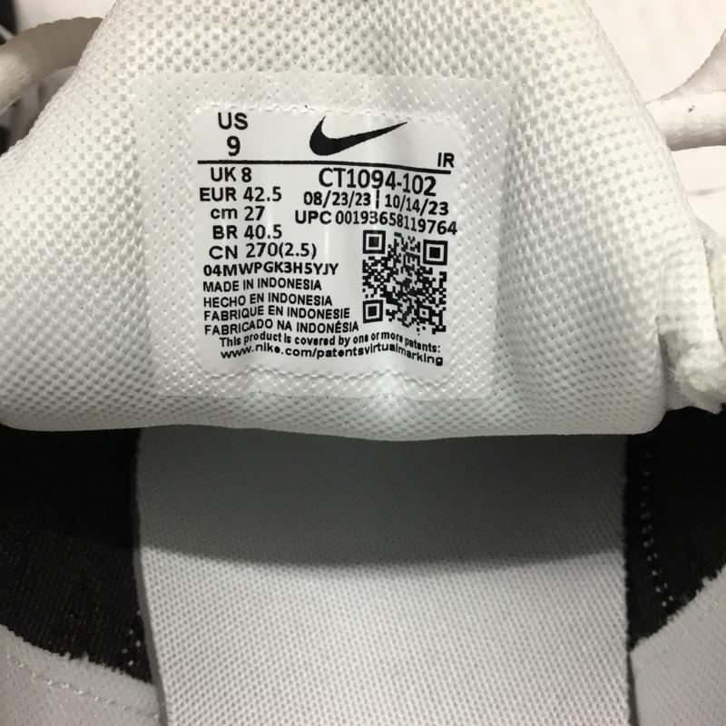 ナイキ NIKE スニーカー スニーカー CT1094 102 AIR MAX PLUS 27cm 箱有 27.0cm ロゴ、文字 白 / ホワイト / X 黒 / ブラック / メンズ USED 古着 中古 10115566