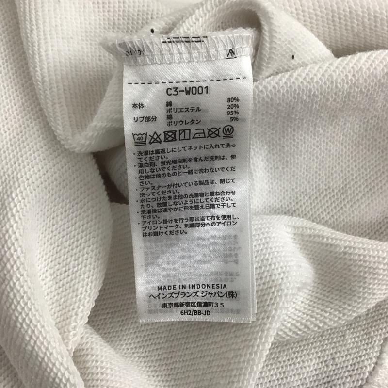 チャンピオン Champion トレーナー 長袖 c3-w001 クルーネックスウェットシャツ 長袖トレーナー XL ロゴ、文字 白 / ホワイト / メンズ USED 古着 中古 10138957