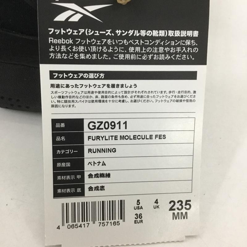 リーボック Reebok スニーカー スニーカー GZ0911 フューリーライト モレキュール フェスティバル スリッポン 23.5cm 23.5cm ワンポイント 黒 / ブラック / レディース USED 古着 中古 10127534