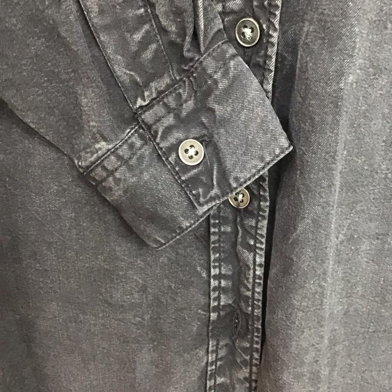 ザラベーシック ZARA BASIC シャツ、ブラウス 長袖 S 無地 黒 / ブラック / レディース USED 古着 中古 10136527