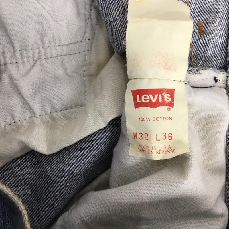 リーバイス Levi s パンツ デニム、ジーンズ W32L36 32インチ 無地 インディゴ / インディゴ / メンズ USED 古着 中古 10128806