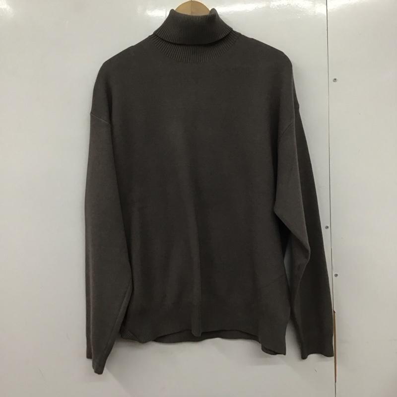 ザラ ZARA ニット、セーター 長袖 長袖ニットカットソー タートルネック セーター XL 無地 灰 / グレー / メンズ USED 古着 中古 10133235