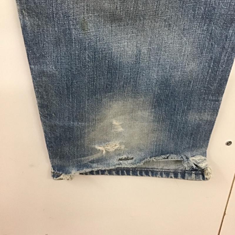 リーバイストラウスアンドコー Levi Strauss & co. パンツ デニム、ジーンズ デニムパンツ ワイドパンツ カジュアルパンツ 36インチ ダメージ加工 インディゴ / インディゴ /  メンズ USED 古着 中古 10126815