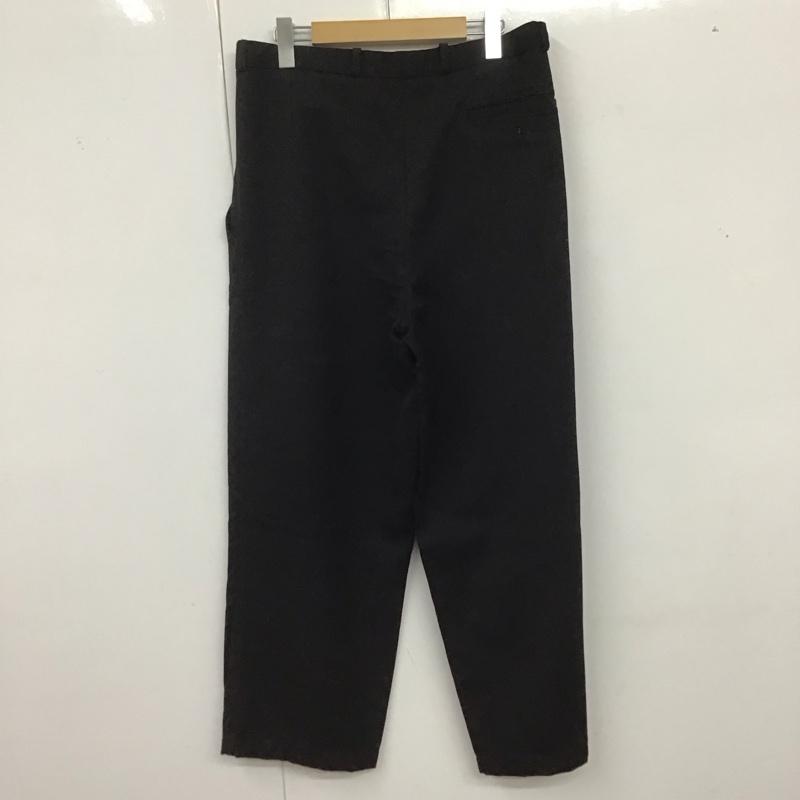 古着 USED パンツ スラックス スラックス ワイドパンツ カジュアルパンツ ユーロ古着 無地 黒 / ブラック /  メンズ USED 古着 中古 10125783