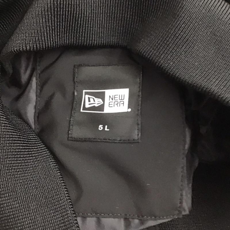 ニューエラ NEW ERA ベスト ベスト 中綿 フルジップ 5L ロゴ、文字 黒 / ブラック / メンズ USED 古着 中古 10123208