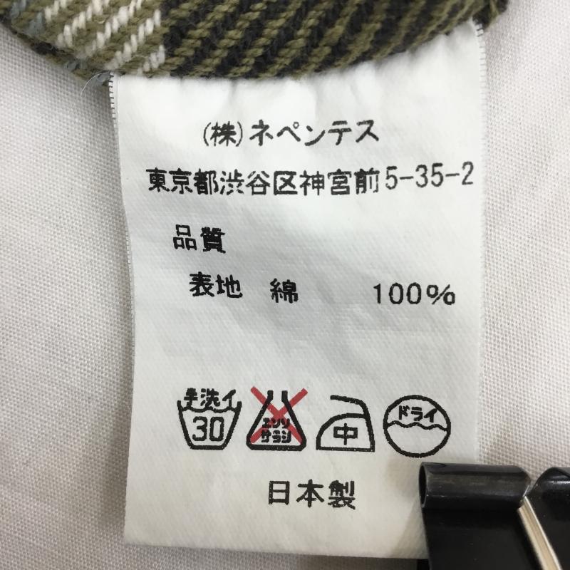 ニードルス Needles シャツ、ブラウス 七分袖 Needles 七分丈 シャツ 格子柄 L 格子柄 黒 / ブラック / X 緑 / グリーン / メンズ USED 古着 中古 10135893
