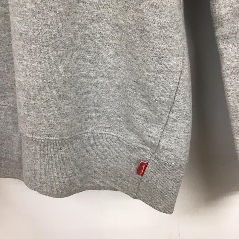 シュプリーム Supreme トレーナー 長袖 20SS CutoutboxLogoCrewneckBoxLogo 長袖トレーナー L ロゴ、文字 灰 / グレー / メンズ USED 古着 中古 10129579